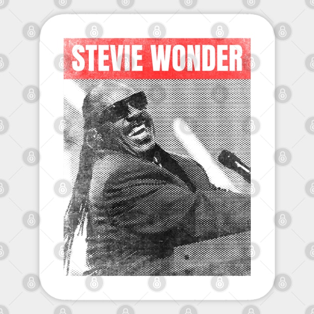 stevie wonder urban bw Sticker by partikelir.clr